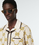 Gucci - GG cotton jacquard bowling shirt