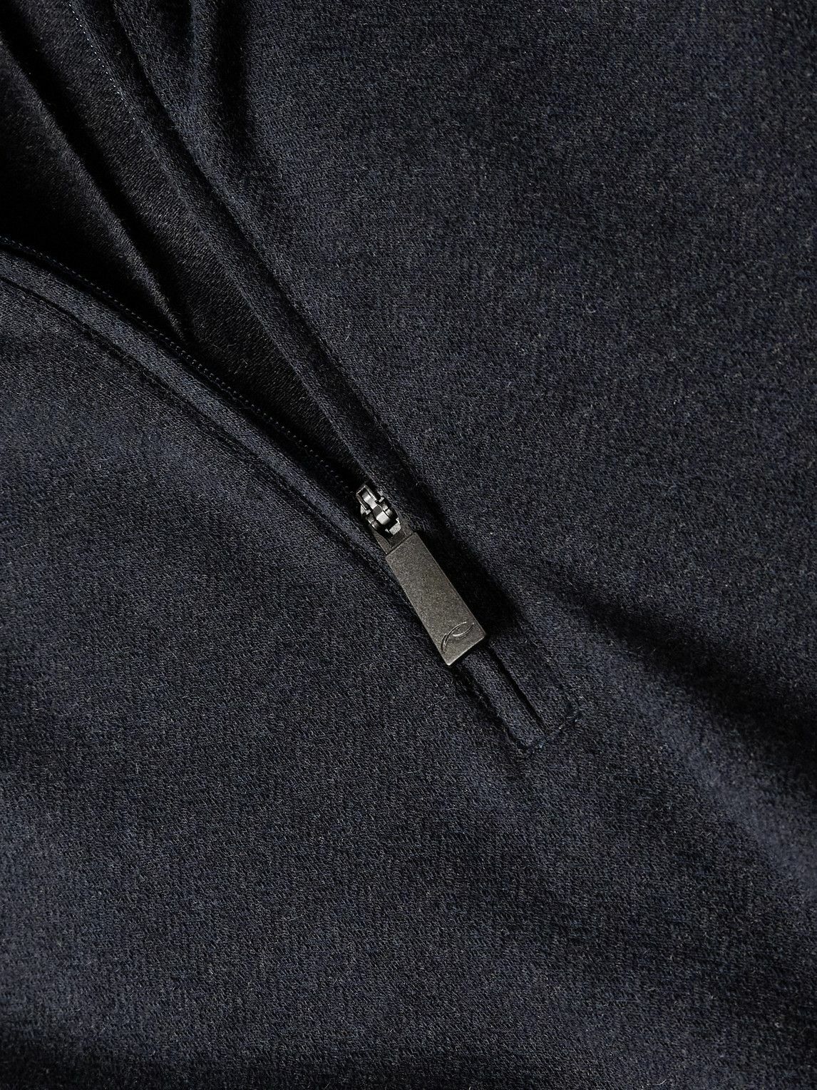 Kjus - Inverness Eco-Coffee Cotton-Blend Jersey Half-Zip Hoodie - Blue