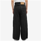 MM6 Maison Margiela Women's Denim 5-Pocket Pants in Black