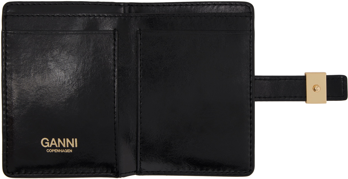 GANNI Black Sue Slim Card Holder