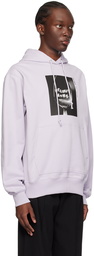 Helmut Lang Purple Photo Hoodie