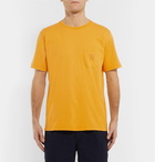 Universal Works - Logo-Print Cotton-Jersey T-Shirt - Yellow