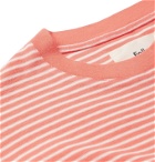Folk - Striped Cotton-Jersey T-Shirt - Orange