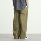 Danton Men's Double Pleat Easy Pants in Olive