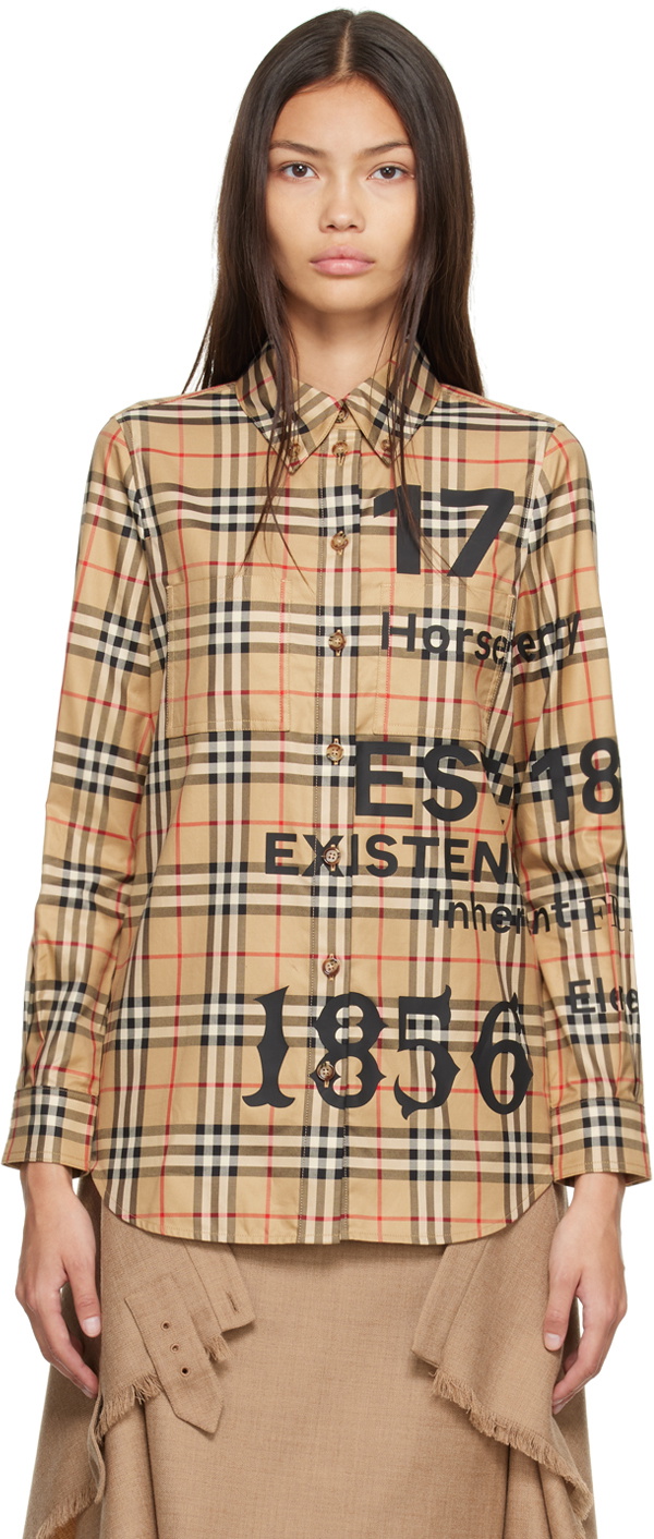 Burberry Beige Anette Shirt Burberry