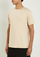 Raith Crew-neck Cotton T-shirt Beige
