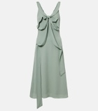 Acne Studios Bow-detail silk midi dress