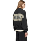 Fear of God ESSENTIALS Gray Cropped Relaxed Panelled Sweatshirt