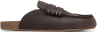 JW Anderson Brown Stitch Loafers