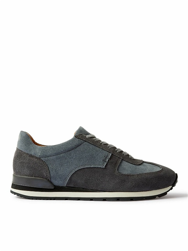 Photo: Mr P. - 1979 Panelled Suede and Leather Sneakers - Blue