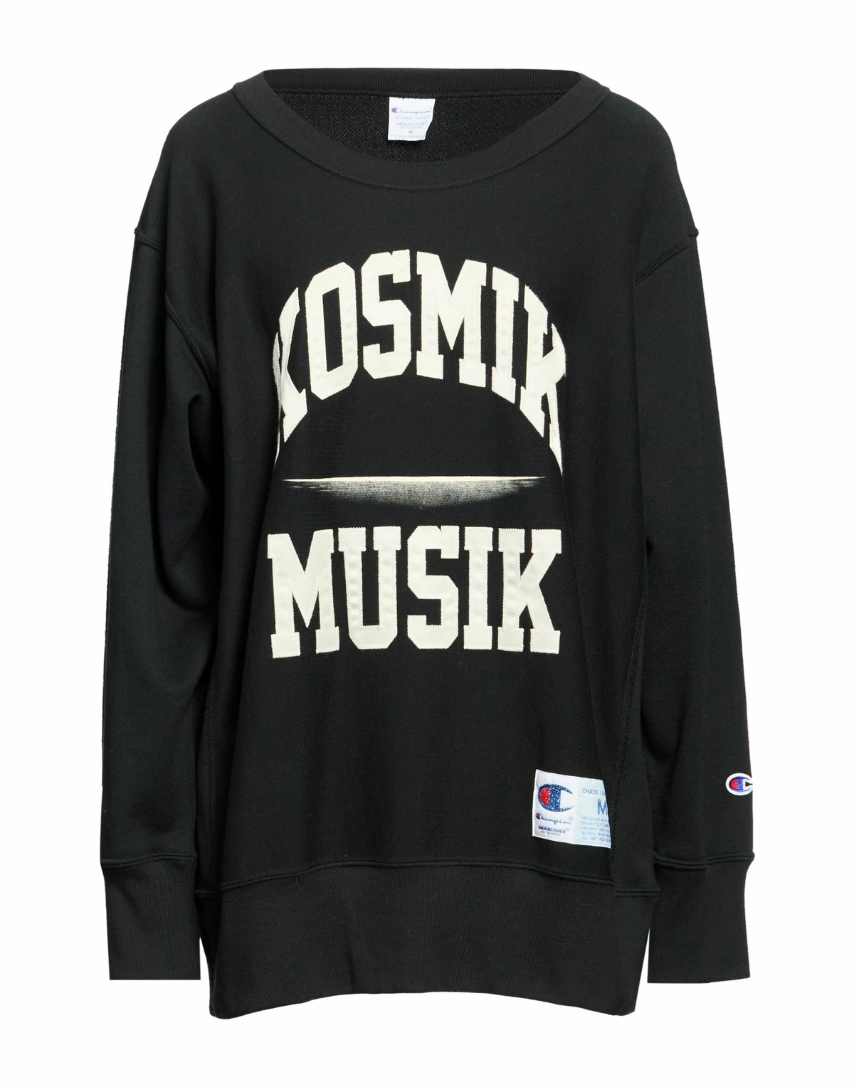 Champion Reverse Weave Womens Sweatshirt in Black