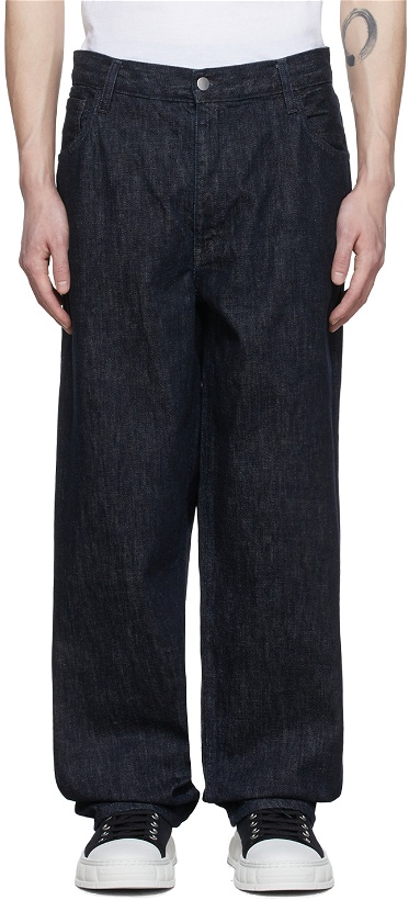 Photo: non Navy Wide Jeans