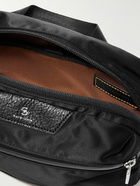 Master-Piece - Progress Textured Leather-Trimmed Nylon-Twill Messenger Bag