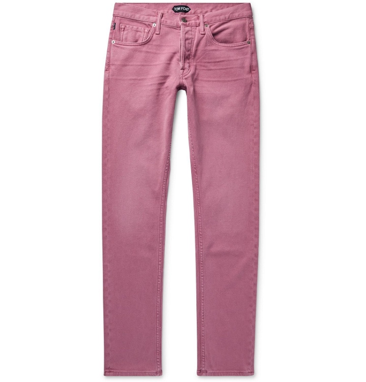 Photo: TOM FORD - Slim-Fit Denim Jeans - Pink