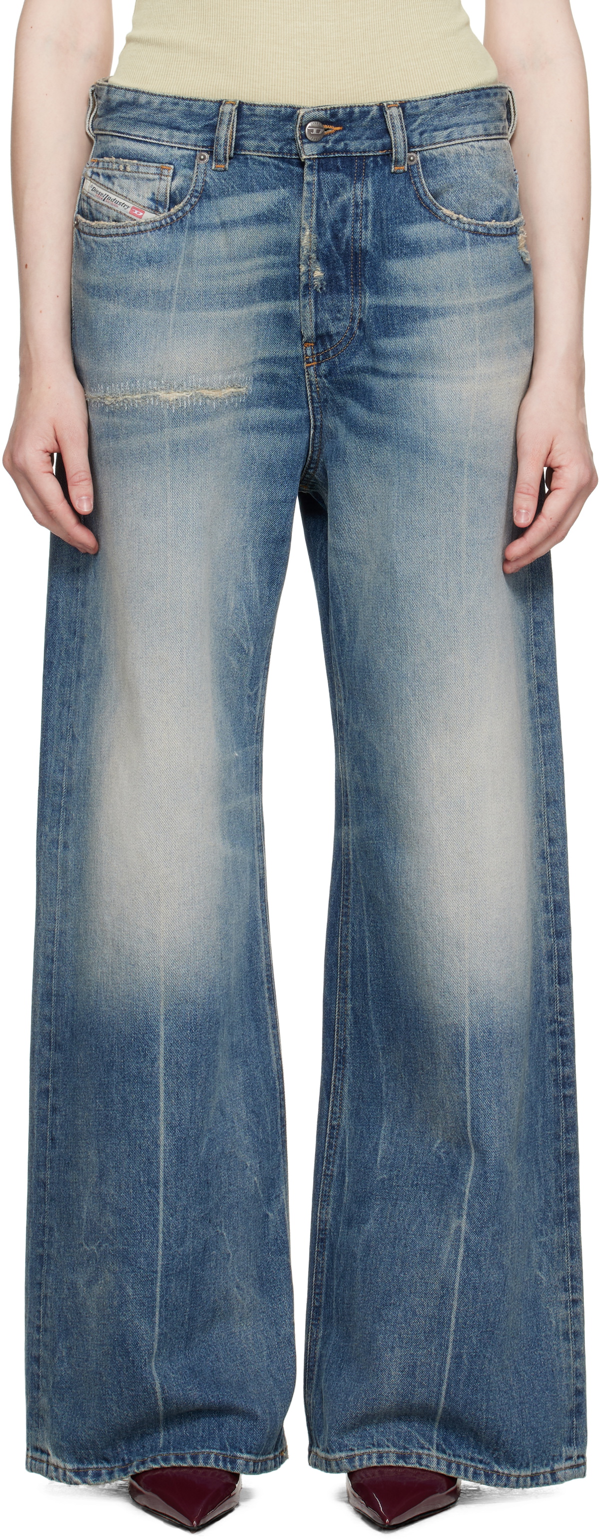 Diesel ディーゼル Relaxed jeans 1996 D-sire 09l47 送関込 Women's Relaxed Jeans | Medium blue | Diesel 1996 D-Sire