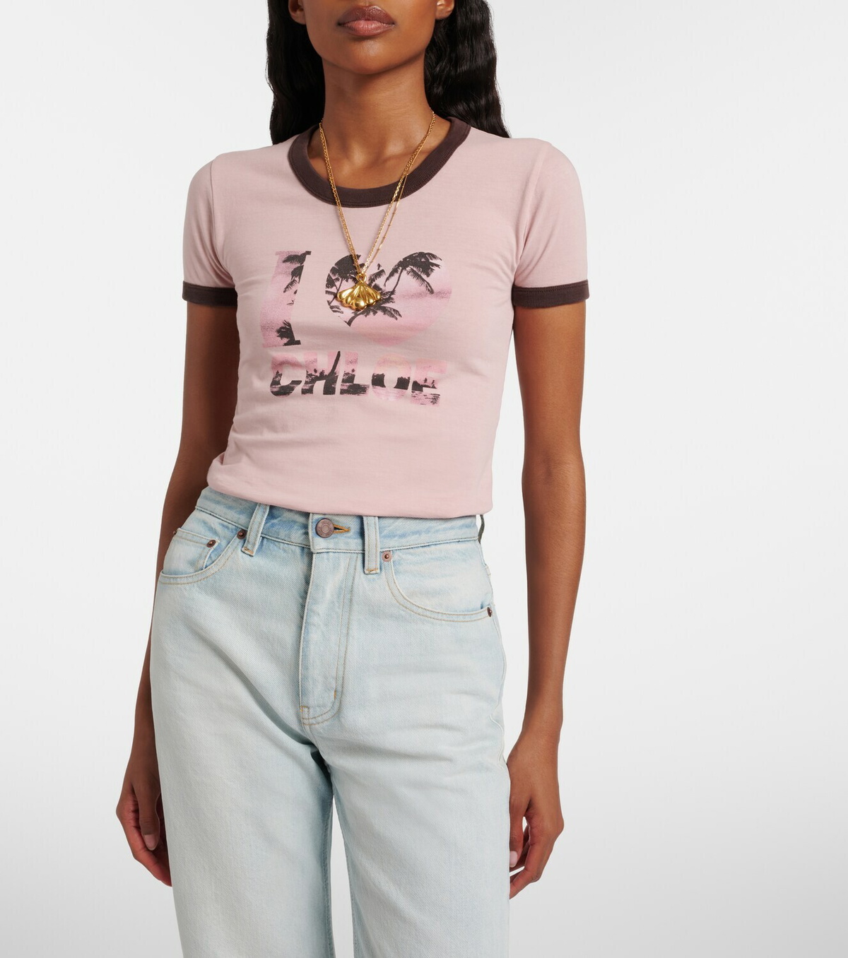 Chloé Printed cotton T-shirt
