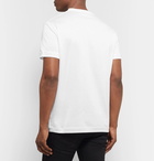 Alexander McQueen - Logo-Embroidered Cotton-Jersey T-Shirt - White