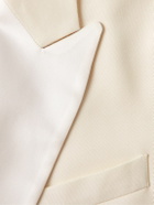 Paul Smith - Slim-Fit Double-Breasted Satin-Trimmed Wool and Mohair-Blend Tuxedo Jacket - Neutrals