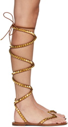 Valentino Garavani Brown No Limit Gladiator High Sandals