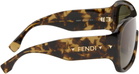 Fendi Tortoiseshell Screen Sunglasses
