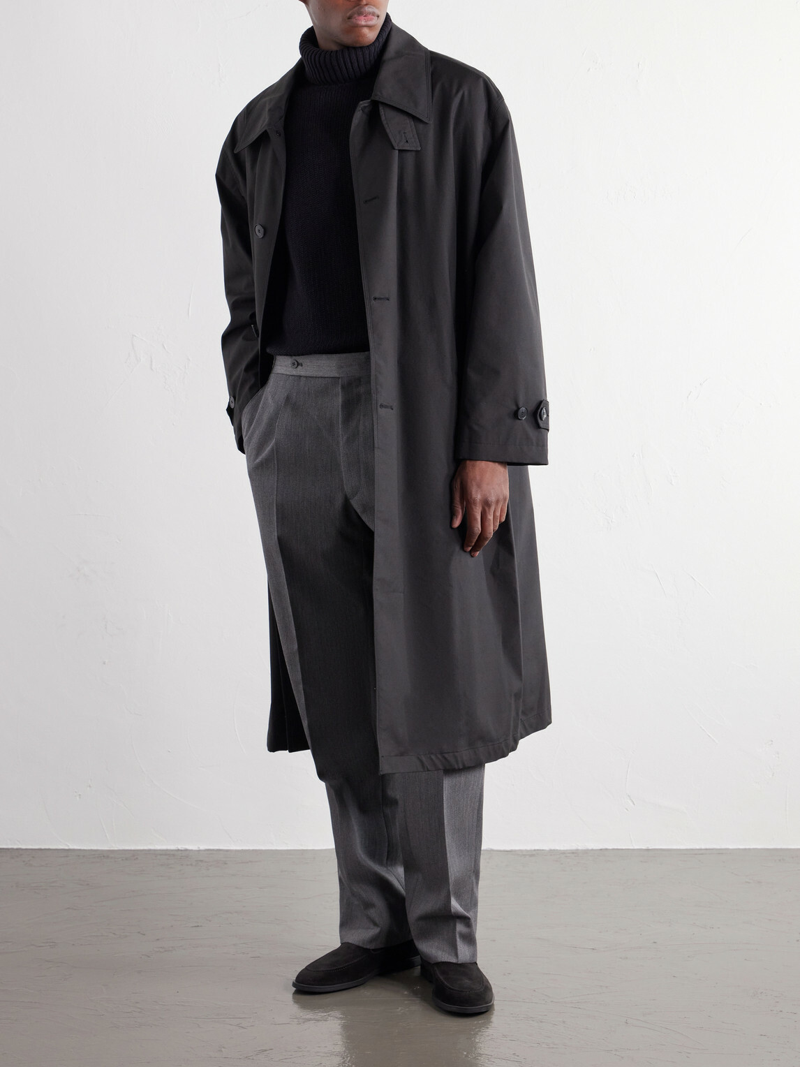Stòffa - Ribbed Cashmere Rollneck Sweater - Black