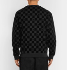 McQ Alexander McQueen - Flocked Loopback Cotton-Jersey Sweatshirt - Men - Black