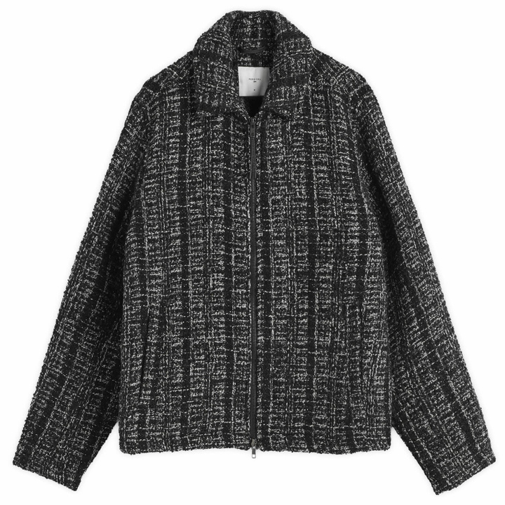 Photo: Percival Men's Ingelo Zip Wool Boxy Jacket in Black