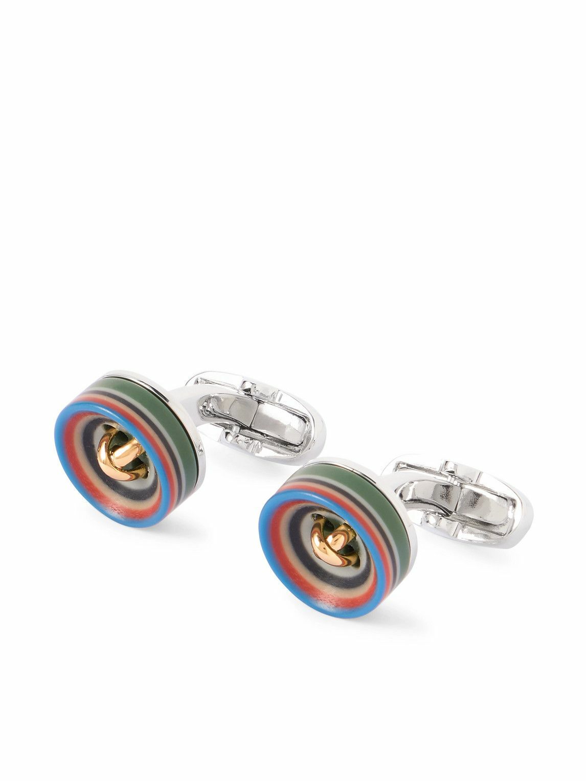 Paul Smith - Silver-Tone and Resin Cufflinks