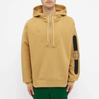 Gucci Men's Half Zip Popover Logo Hoody in Camel