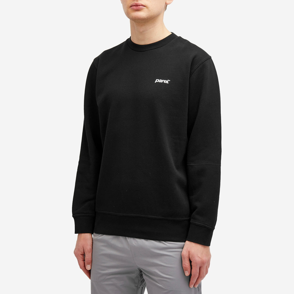 Parel Studios Men's BP Logo Crewneck Sweatshirt in Black