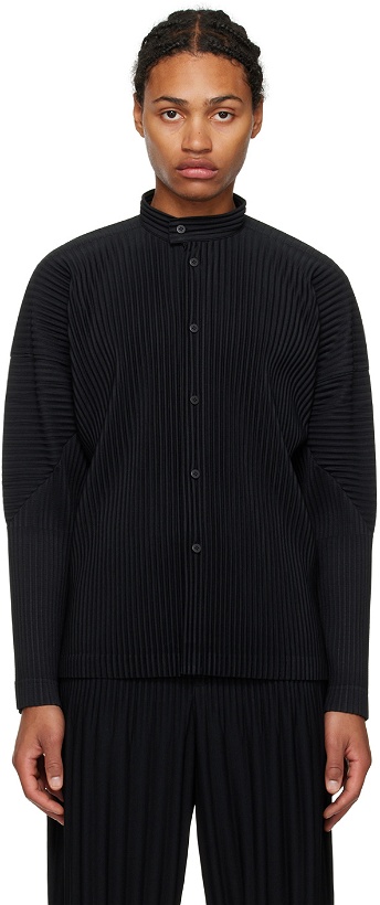 Photo: HOMME PLISSÉ ISSEY MIYAKE Black Monthly Color October Shirt
