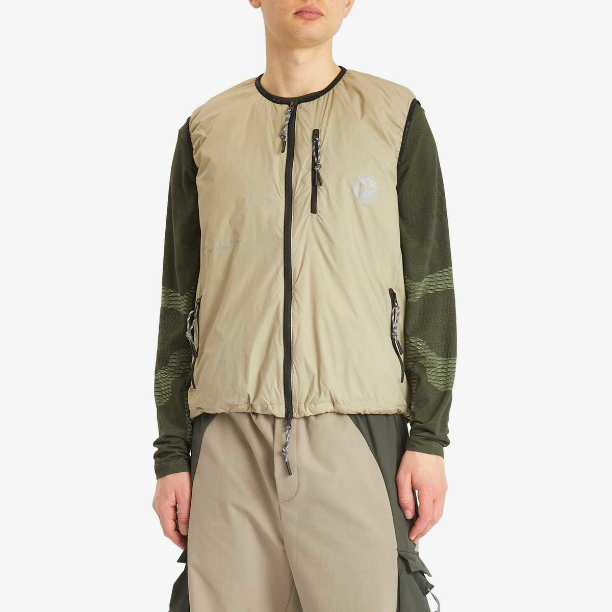 KA_YO_Prototype Men's Insulated Vest in Hay Beige