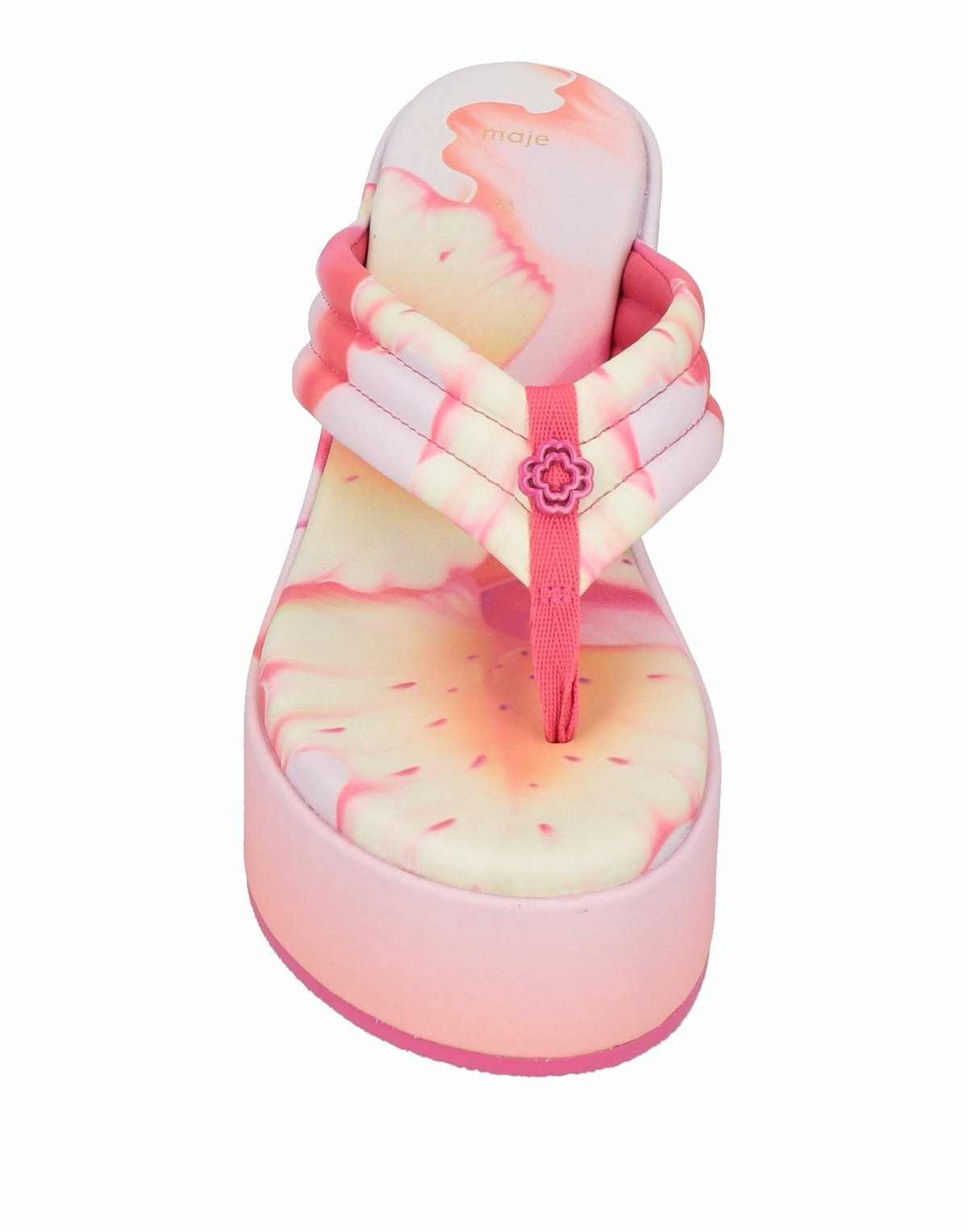 Maje Womens Thong sandal in Pink