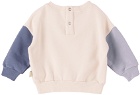 Wynken Baby Pink Colorblocked Sweatshirt