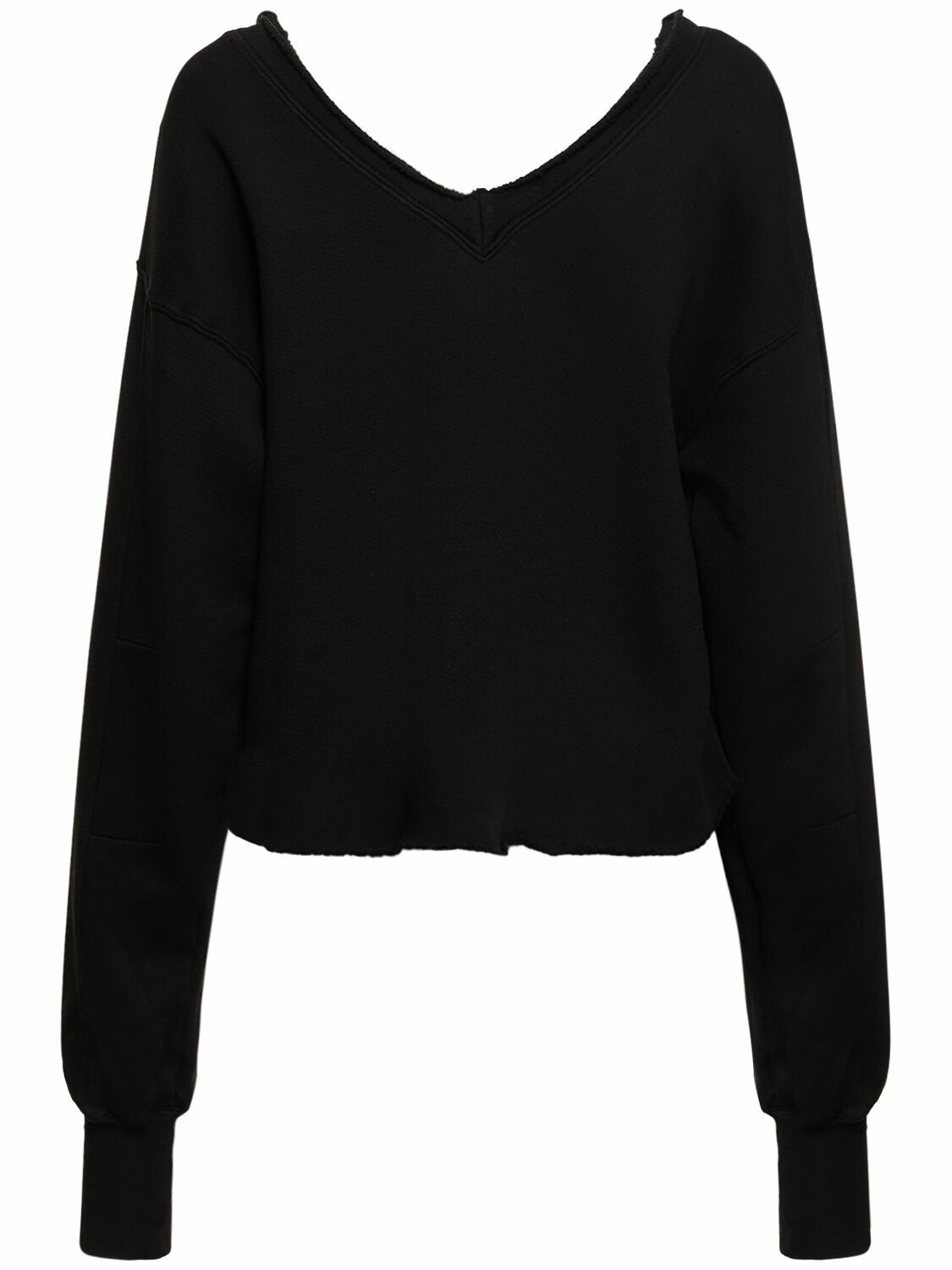 LES TIEN - Double V Roll Neck Sweatshirt