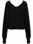 LES TIEN - Double V Roll Neck Sweatshirt