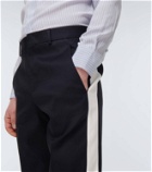 Valentino Side-striped cotton pants