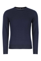 Fedeli Dark Blue Cashmere Blend Sweater