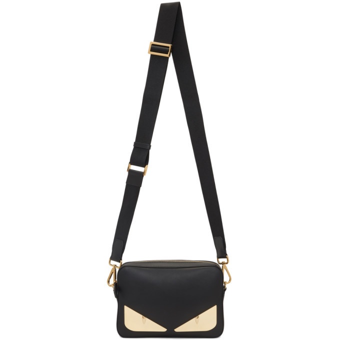 Photo: Fendi Black and Gold Bag Bugs Pouch