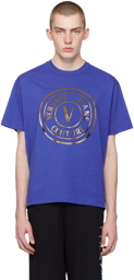 Versace Jeans Couture Blue V-Emblem T-Shirt