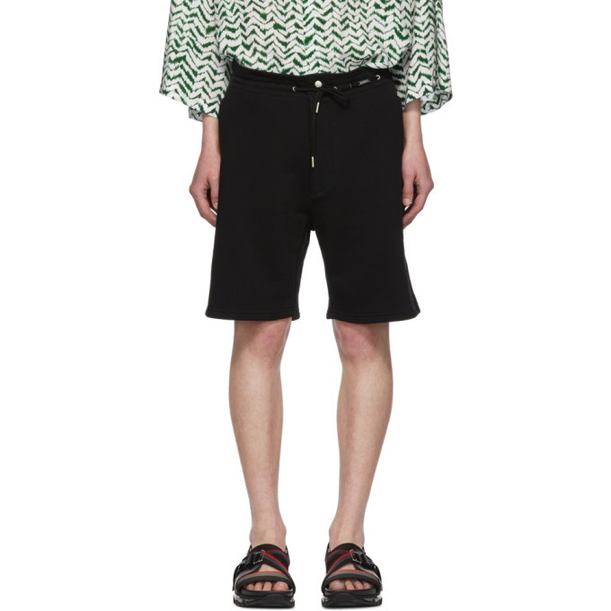 Photo: Givenchy Black Vertical Logo Shorts