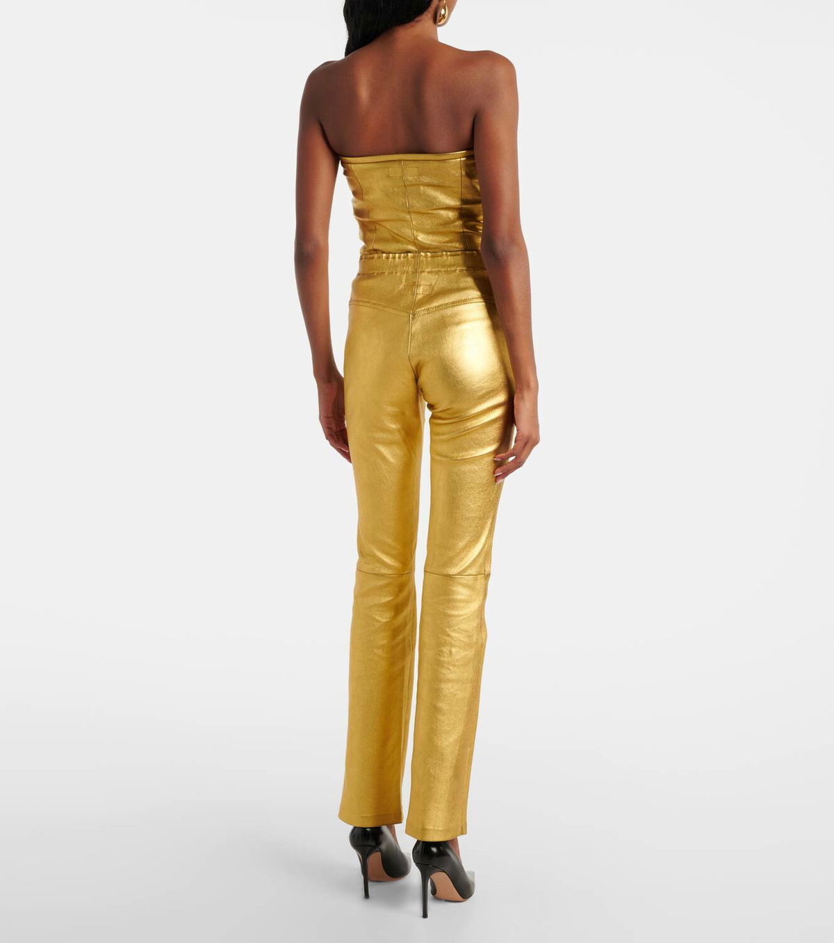 Stouls JP Long flared leather leggings
