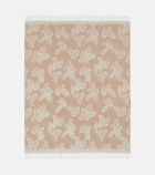 Etro Fringed paisley wool throw