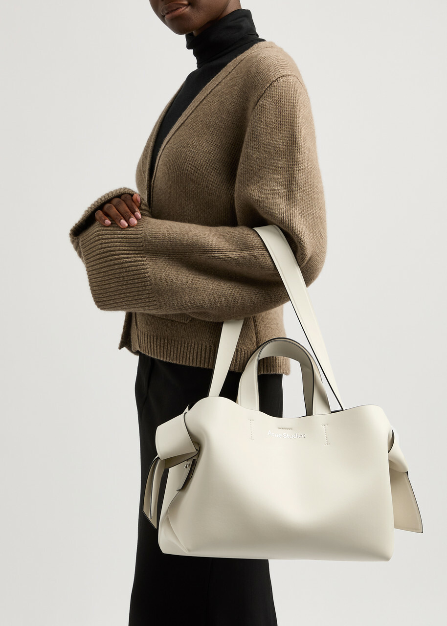 Acne Studios Musubi Leather Tote - White - One Size Acne Studios