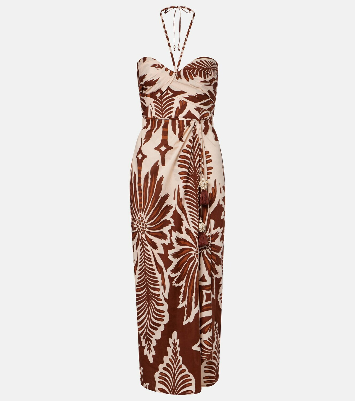 Poupette St Barth Collina printed cotton midi dress