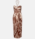 Poupette St Barth Collina printed cotton midi dress