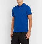 Moncler - Slim-Fit Cotton-Piqué Polo Shirt - Blue