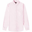Beams Plus Men's Button Down Oxford Shirt in Pink