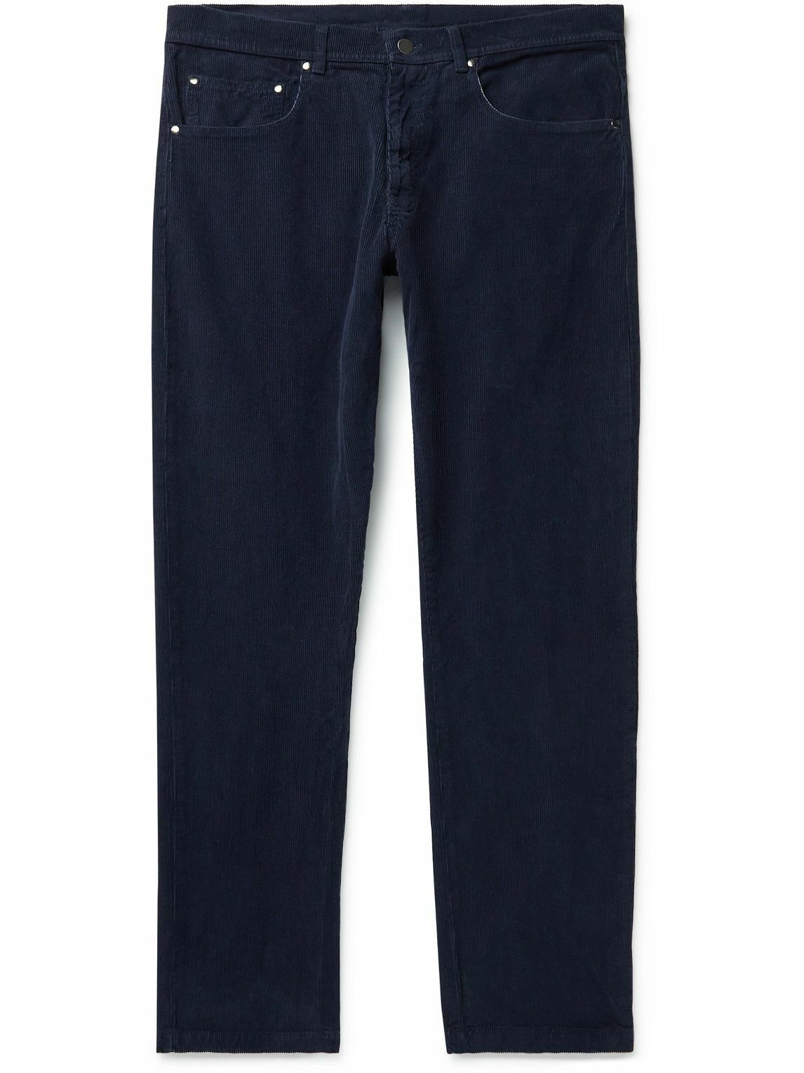 Jungmaven - Wellfleet Slim-Fit Hemp and Cotton-Blend Corduroy Trousers - Blue