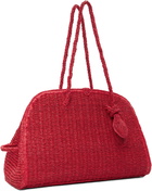 JACQUEMUS Red 'The raffia Turismo' Bag